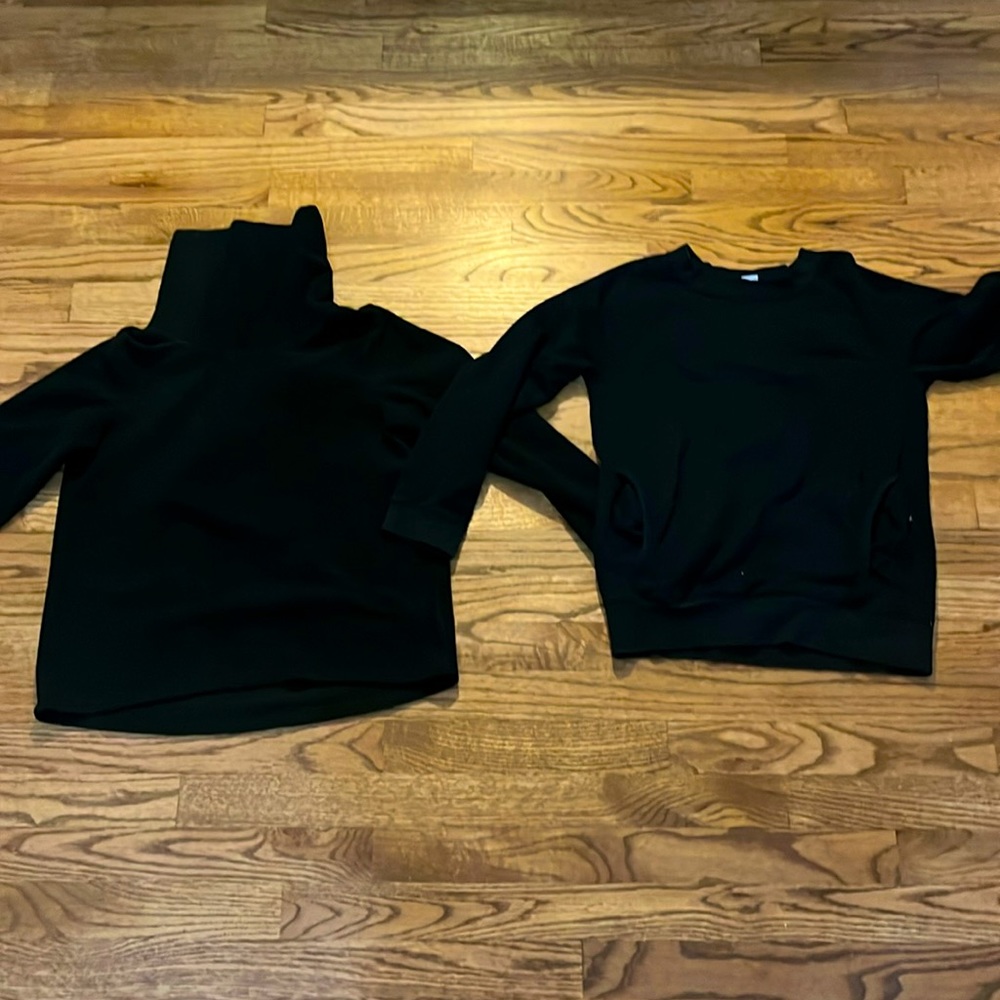 2 black old navy sweatshirts size Large